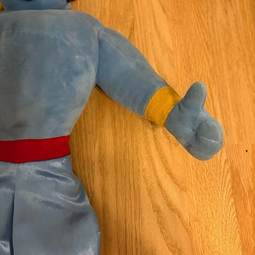 Disney Authentic Aladdin The Genie Embroidered Plush Toy Doll Large 21”